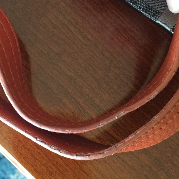 Hot in Hollywood orange leather boho satchel - Picture 2 of 8